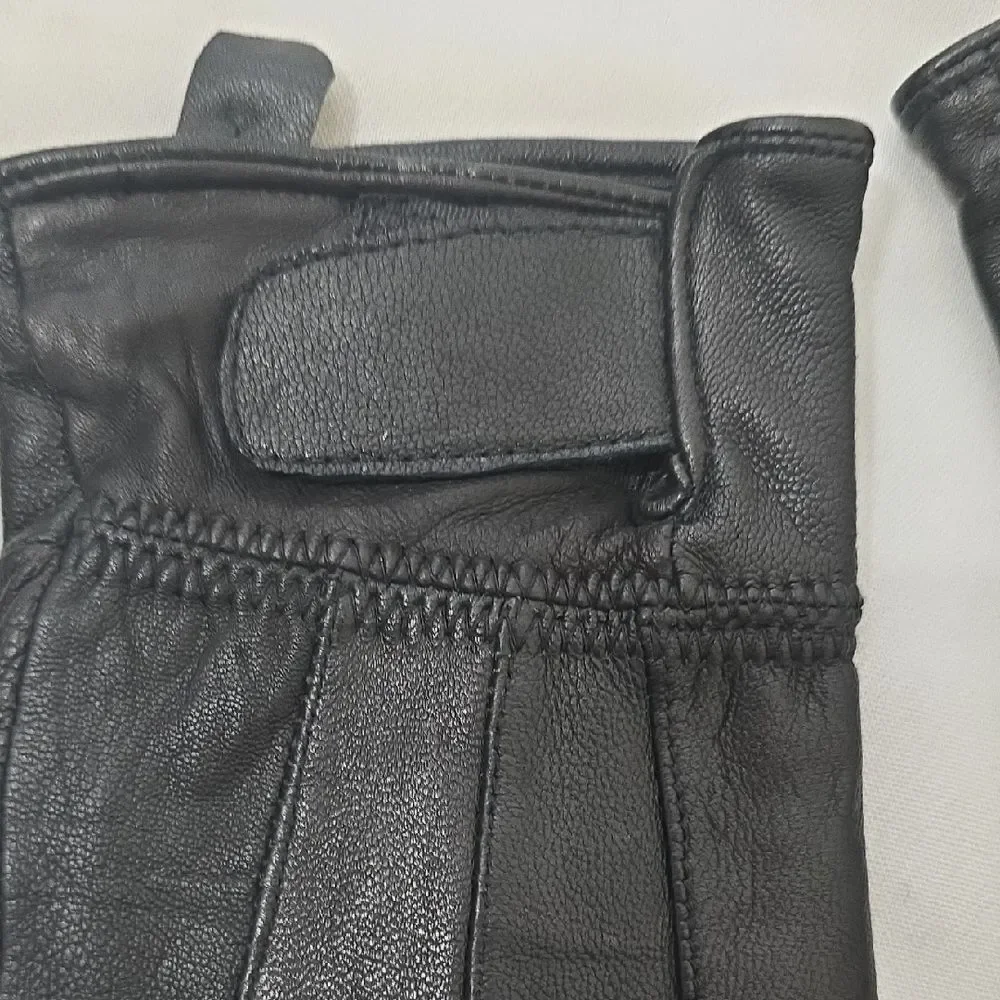 Elegant‎ Black Leather Women's Gloves